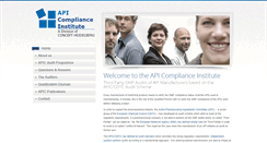 Desktop Screenshot of api-compliance.org